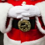 person in red and white santa claus costume