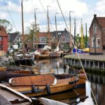 a harbor filled with lots of wooden boats