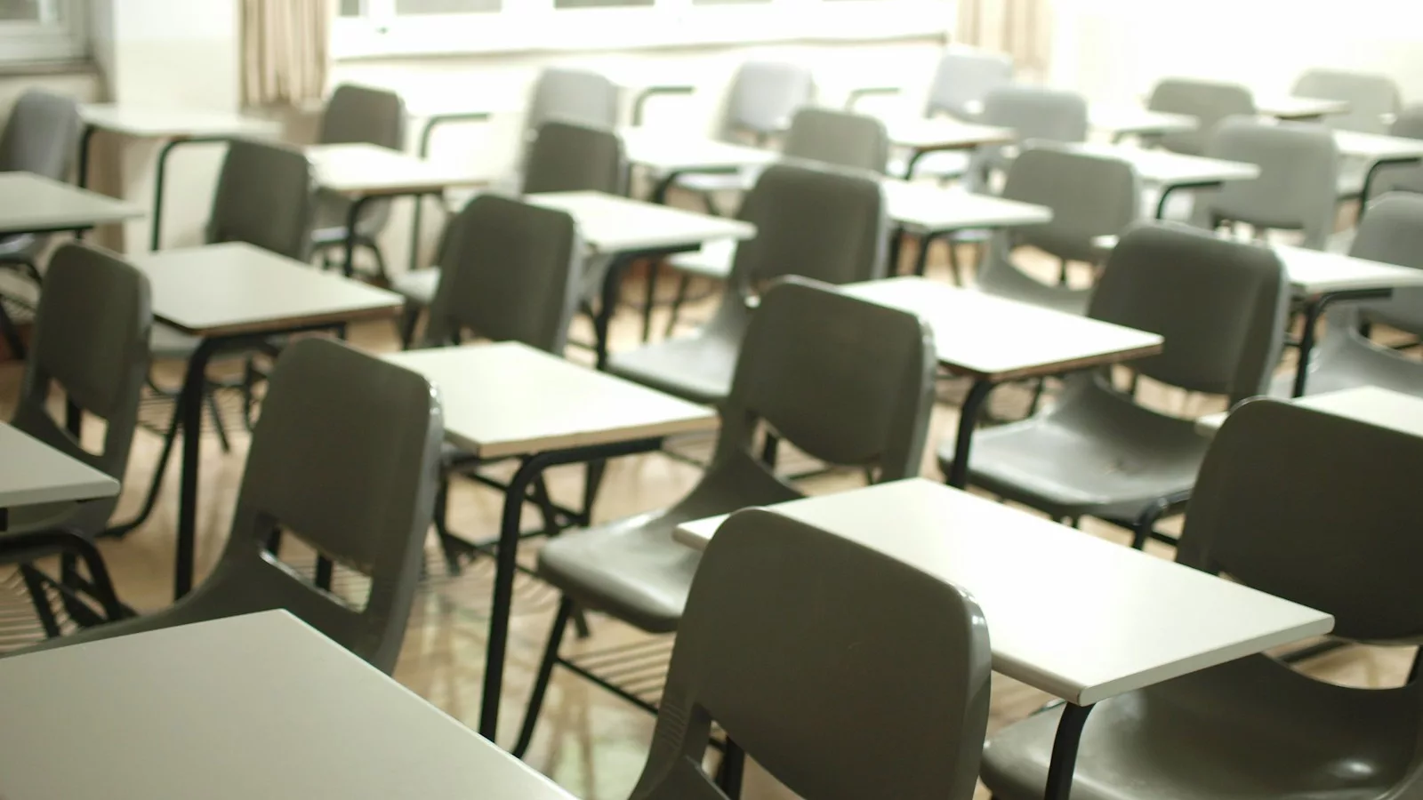 white table with black chairs